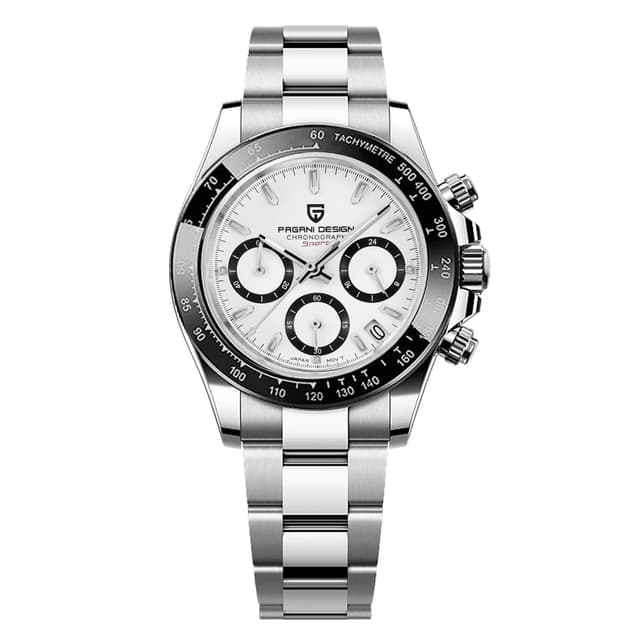 Pagani Design Herrenuhr Saphirglas Chronograph Edelstahl Wasserdicht ⌚🔥