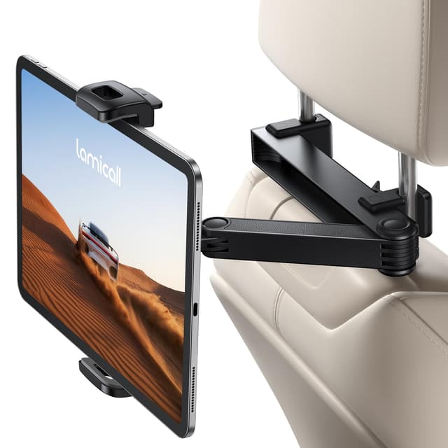 Lamicall Tablet Halterung Auto Kopfstütze mit Sicherheitsschloss und 360° Drehfunktion 📱