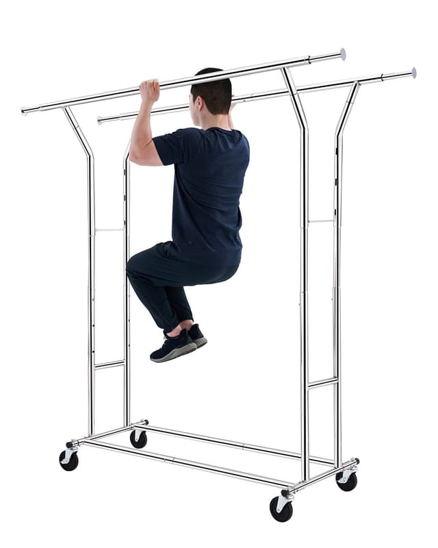 👗🛒 HOKEEPER Schwerlast Kleiderständer in Handelsqualität - Bis 181 kg Belastbarkeit