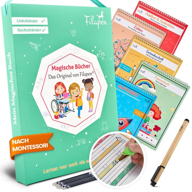 Filapen® Magische Vorschulhefte ab 4 Jahren - Schreiben & Rechnen lernen