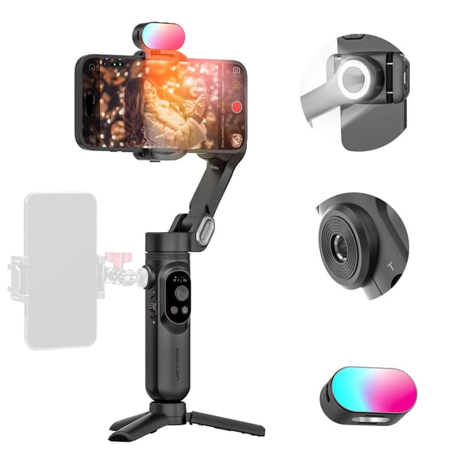 📸 AOCHUAN Handlicher 3-Achsen-Gimbal-Stabilisator für Smartphone 📱