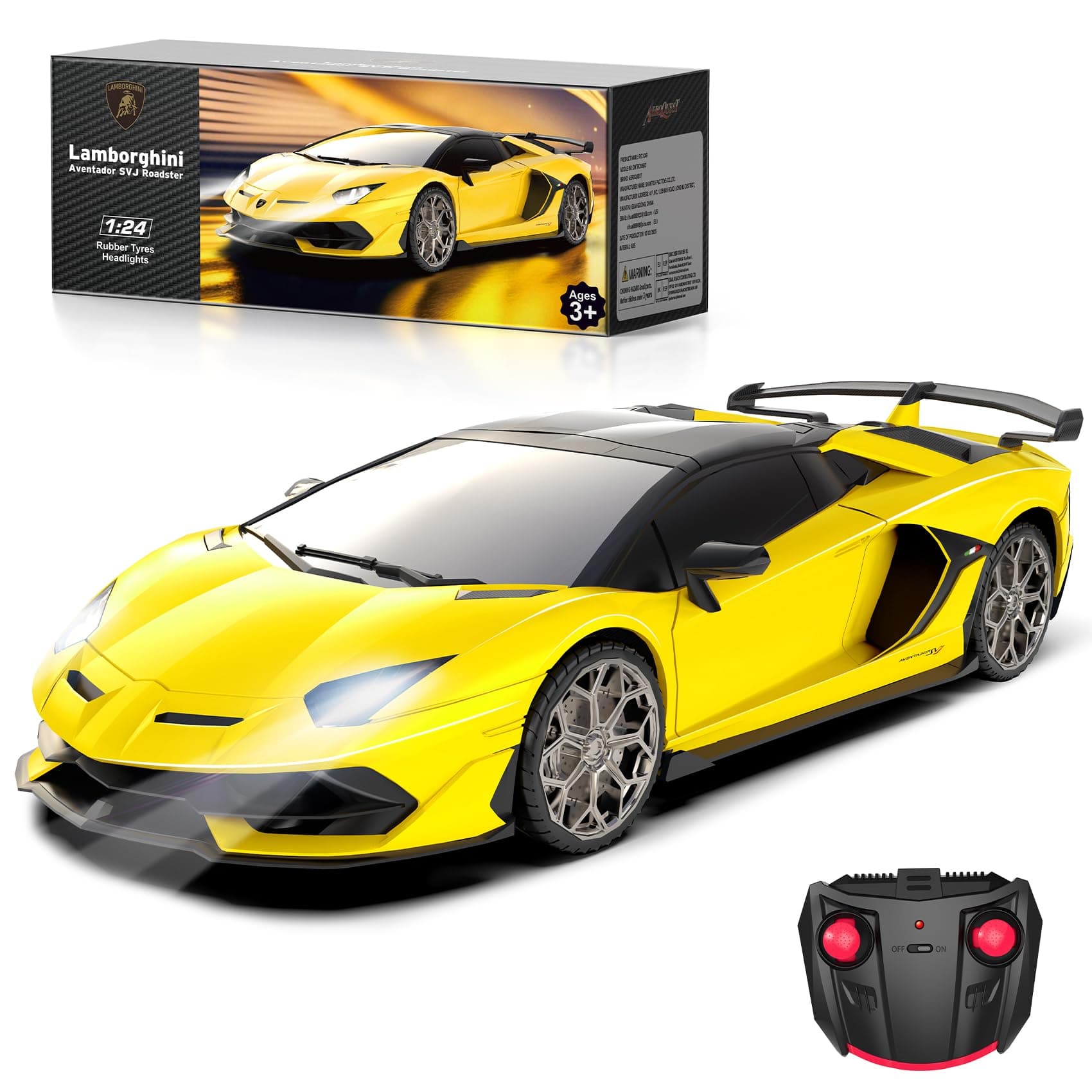 AEROQUEST Lamborghini Offiziell Lizenziertes RC Auto - Gelb 🏎️🎁