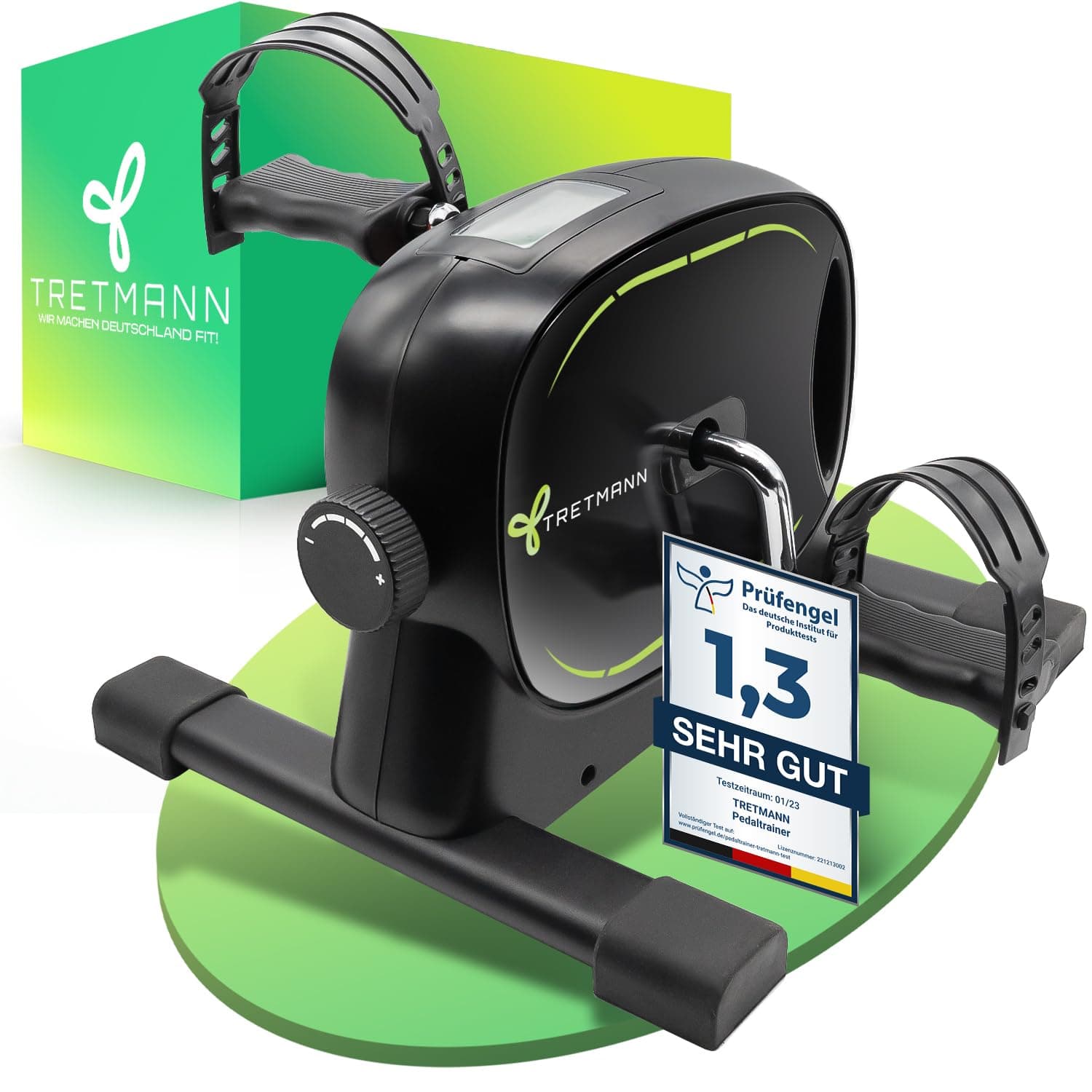 🚴‍♂️ Tretmann Basic Pedaltrainer Set - Extra Standfest & Leise - DEKRA Geprüft