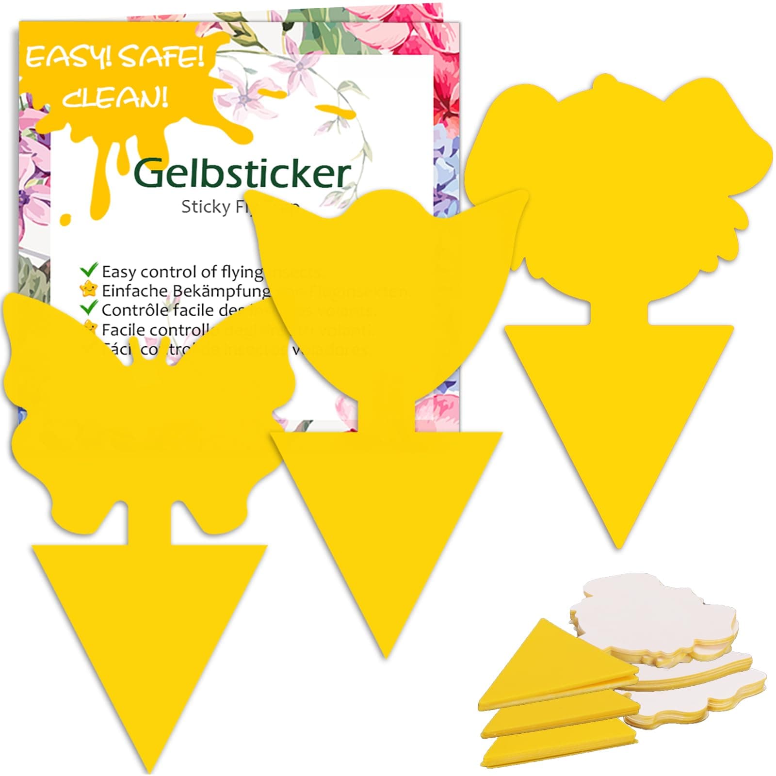 🌿🦟 Blooven Gelbsticker Trauermücken Bekämpfen 30 Stück - Schädlingsbekämpfung für Zimmerpflanzen 🌼