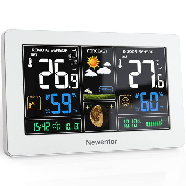 Neuentor Wetterstation Funk mit Außensensor 🌤️