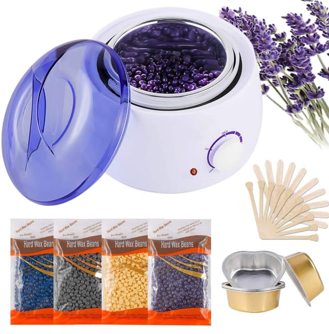 🌟 Wachswärmer Wax Warmer Heater - Haarentfernung Waxing Kit mit 100% natürlichen Wachsbohnen