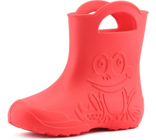 🌈 Ladeheid Eva federleichte Kinder Gummistiefel für Jungen und Mädchen Regenschuhe LA-CA-01 Korall 🐸