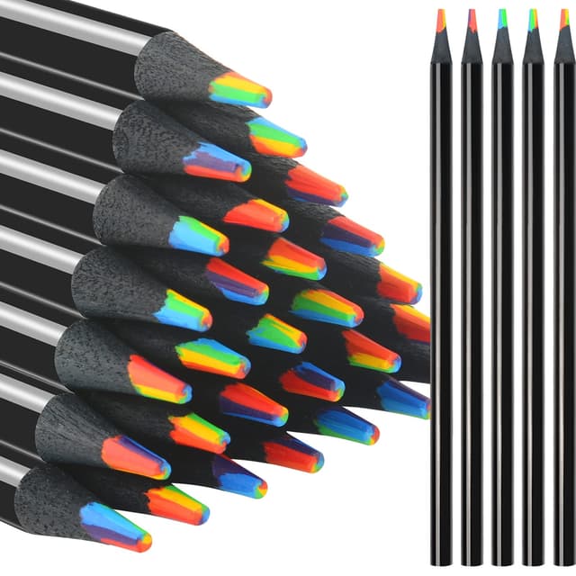NSXSU 120 Stücke Regenbogen Buntstifte für Kinder - Angebot