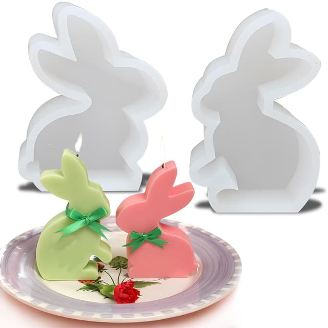 🐰 Ostern Kaninchen Silikonformen Gießformen 2 Stück Silikonform Hase Ostern