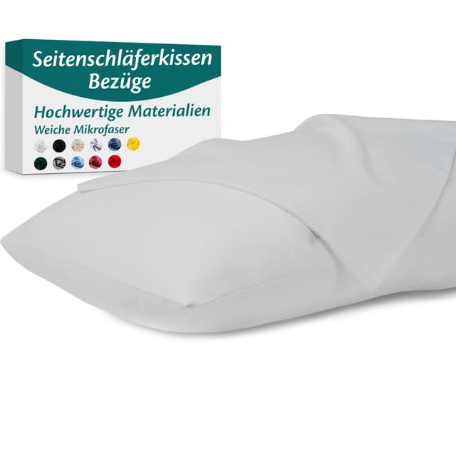 Flowen Kissenbezug 2er Set Premium Mikrofaser 40x145 cm