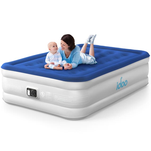 🌟 iDOO Doppel Luftmatratze - Camping Luftbett mit Elektrischer Luftpumpe 🌬️