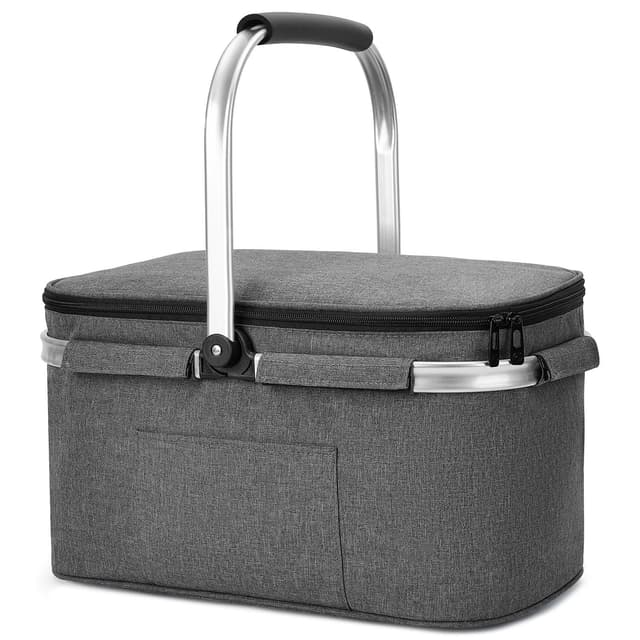 🧊 ALLCAMP Groß Faltbar Isoliert Kühltasche - Einkaufskorb Thermo 🧊
