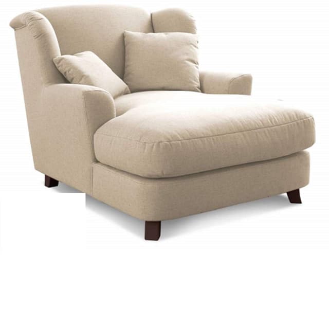 Cavadore XXL-Sessel Assado | Großer Polstersessel mit Holzfüßen und großer Sitzfläche 🛋️