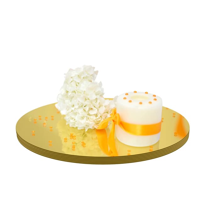 Angebot: 6 Stück 20cm Acryl Spiegelplatte Rund 🌟