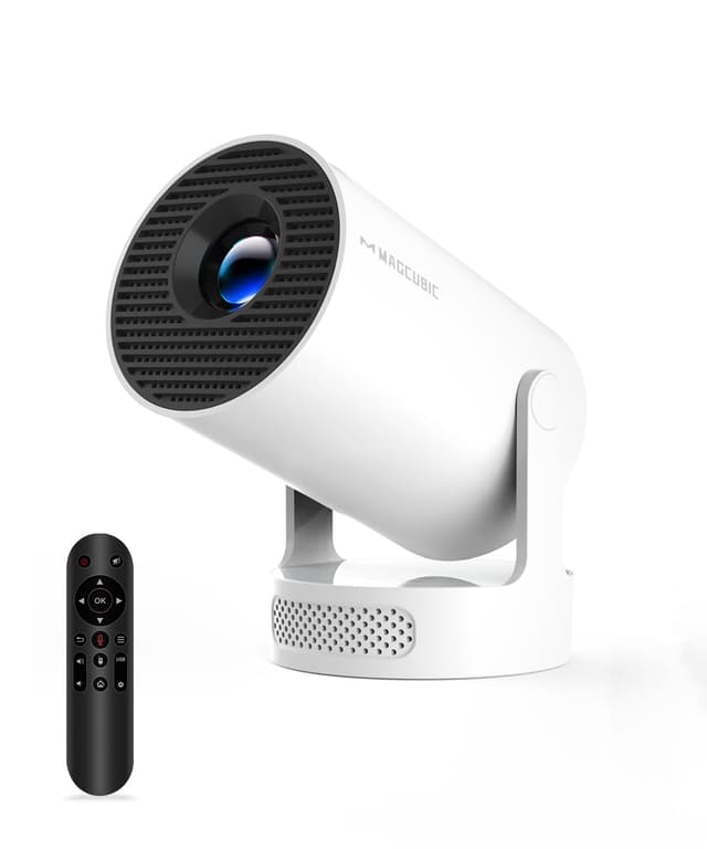 Magcubic Mini Beamer, 4K FHD 1080P Unterstützt Smart Beamer Android 11 🌟 Heimkino Tragbarer Projector