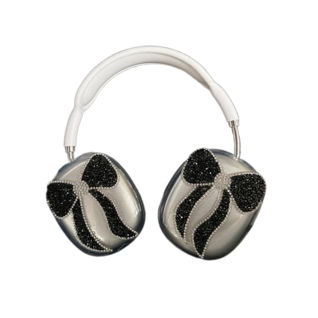 🎀 Luxuriöses Schleifen-Design Kristall Glitzer Schutzhülle für AirPods Max