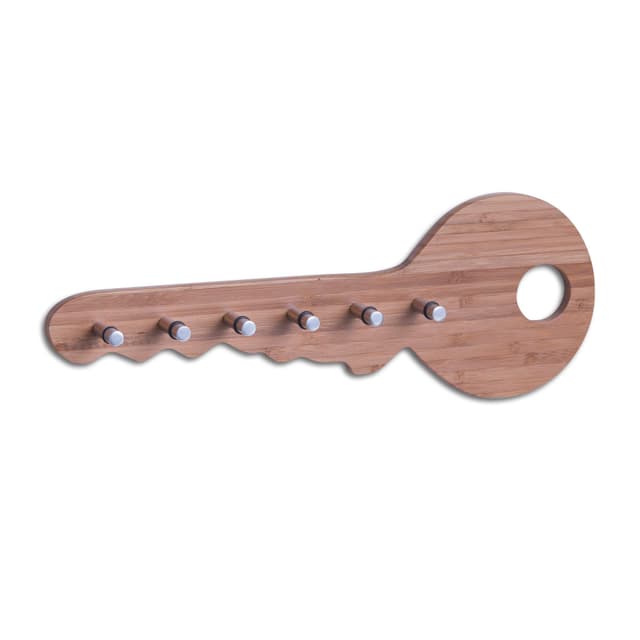 🔑 ZELLER PRESENT SCHÖNER LEBEN. PRAKTISCH WOHNEN. Schlüsselleiste aus Bambusholz 🔑