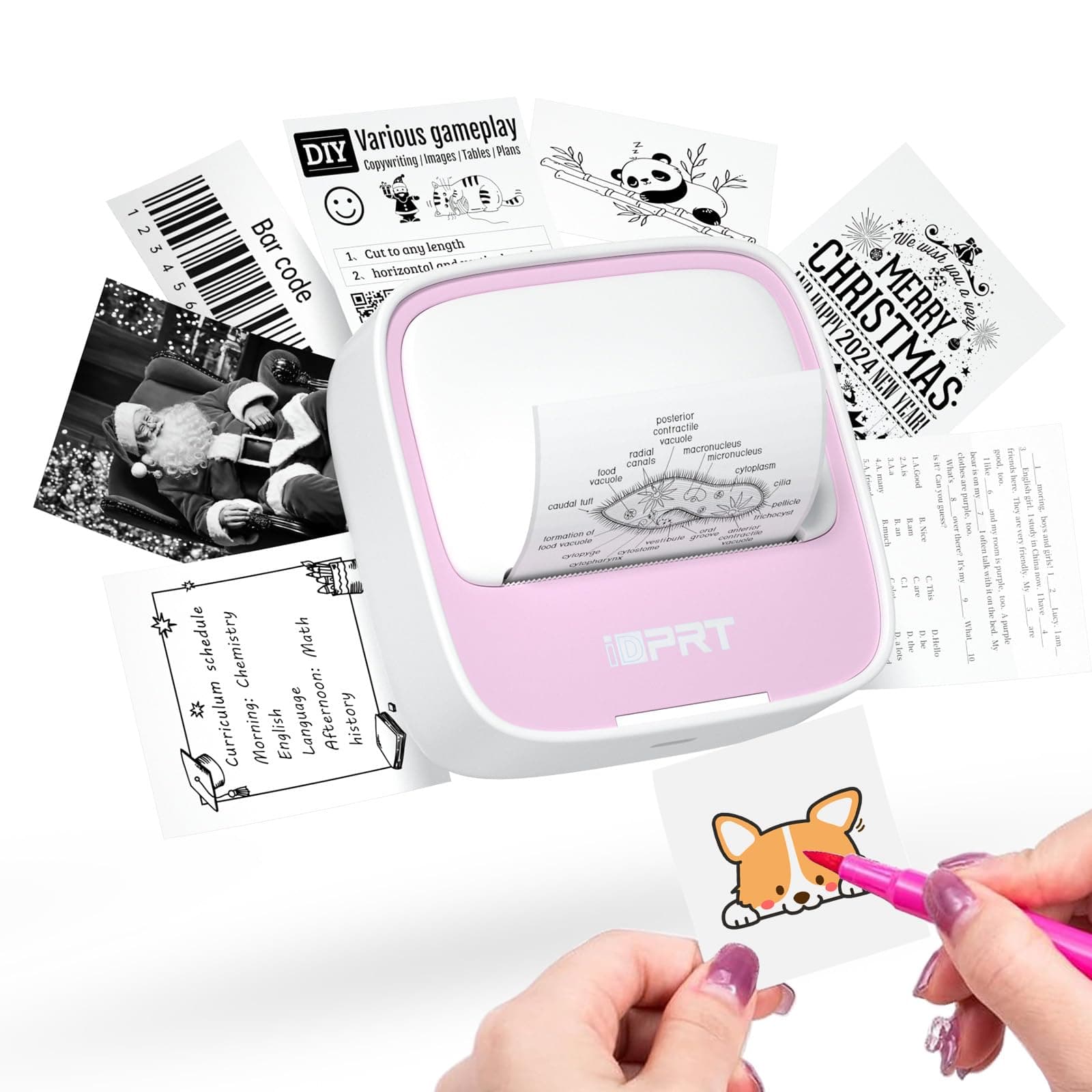 🌟 iDPRT Mini Tragbarer Aufkleber Drucker Thermodrucker 🌟