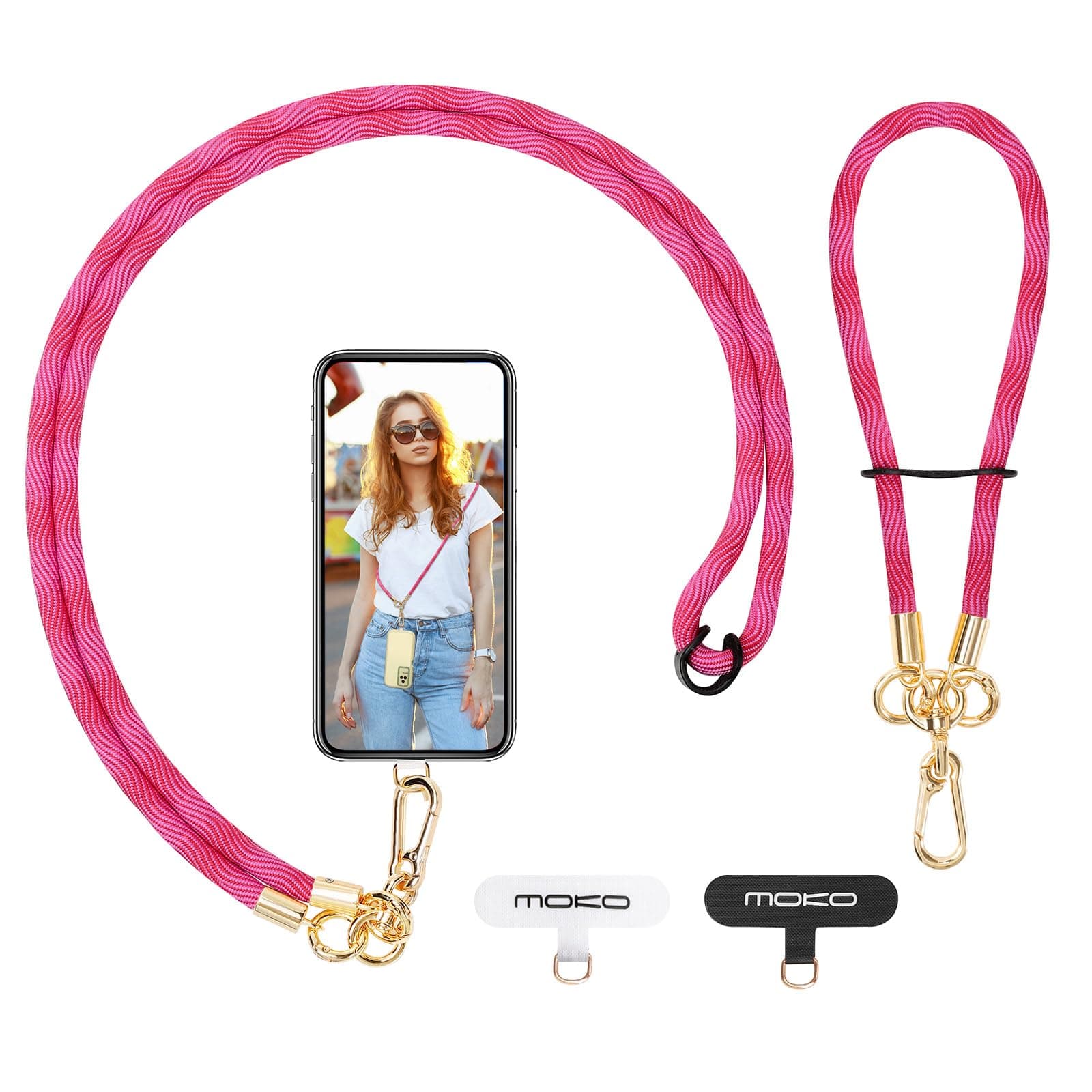 MoKo Handykette Universal | Verstellbar Schlüsselband mit Handschlaufe 📱