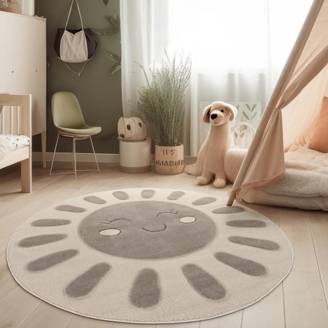 Paco Home Kinderzimmer Moderner Kinderteppich 3D-Effekt 🌞🌿