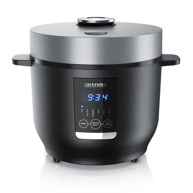 🍚🥢 Arendo - Reiskocher 2l inkl. Dampfgarer-Einsatz 🥢🍚