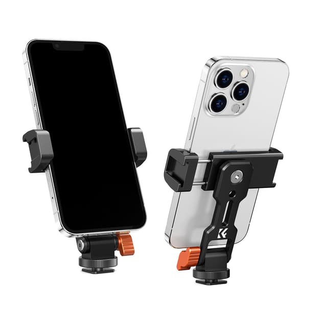 📱 K&F Concept Handyhalterung Stativ - Smartphone Halterung mit 2 Cold Shoe 📸