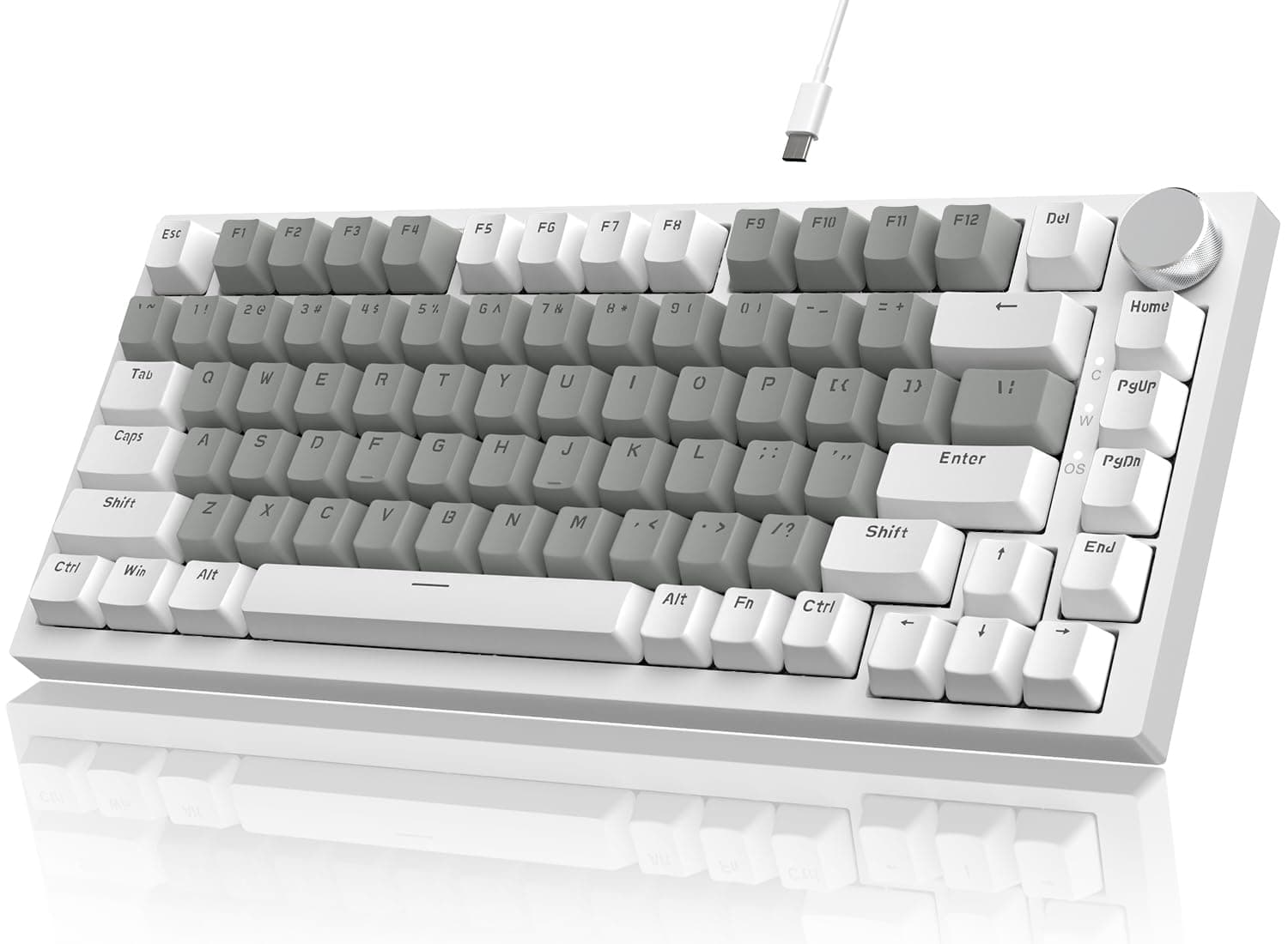 YINDIAO Ajazz AK820 Mechanische Tastatur mit Knopf 🌟