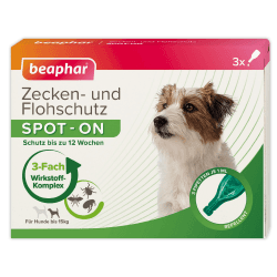 Beaphar Zecken- und Flohschutz Spot-On für kleine Hunde bis 15kg 🐶💊 Angebot bei HelloDeals