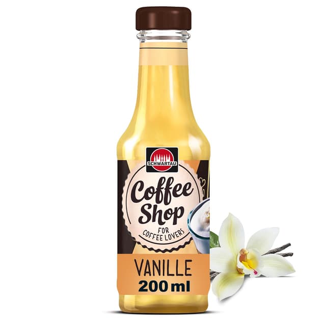 Schwartau Coffee Shop Vanille-Sirup 🌟 Barista-Qualität für Kaffee-Kreationen