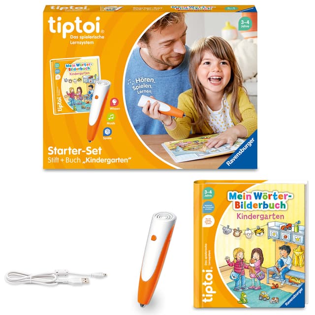 📚 Ravensburger tiptoi Stift und Wörter-Bilderbuch Kindergarten 🎨🎶