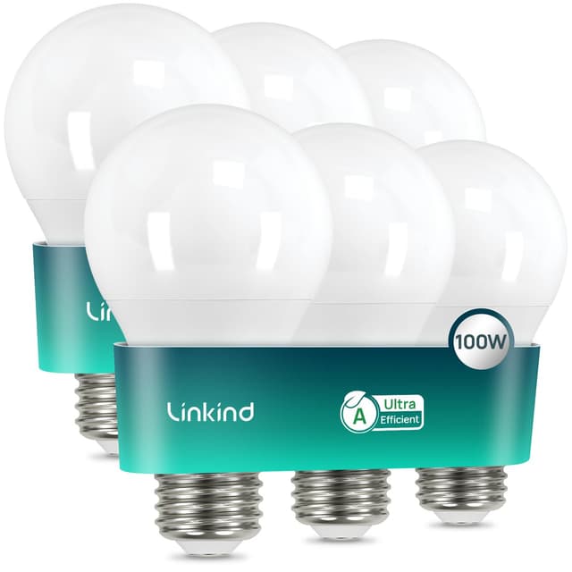 🌟 Linkind 7.2W LED E27 100W, A-Klasse Lampe A60 7,2W ersetzt 100W 🌟