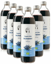 LOOV Bio Wildheidelbeersaft aus nordischen Wäldern - 100% direkt gepresster Blaubeer-Muttersaft Angebot bei HelloDeals