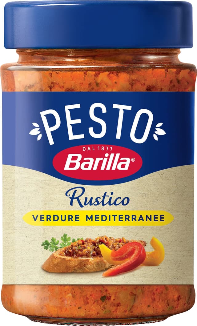 Angebot: Barilla Pesto Rustico Mediterraneo 1 x 200g 🌶️🍆🍅