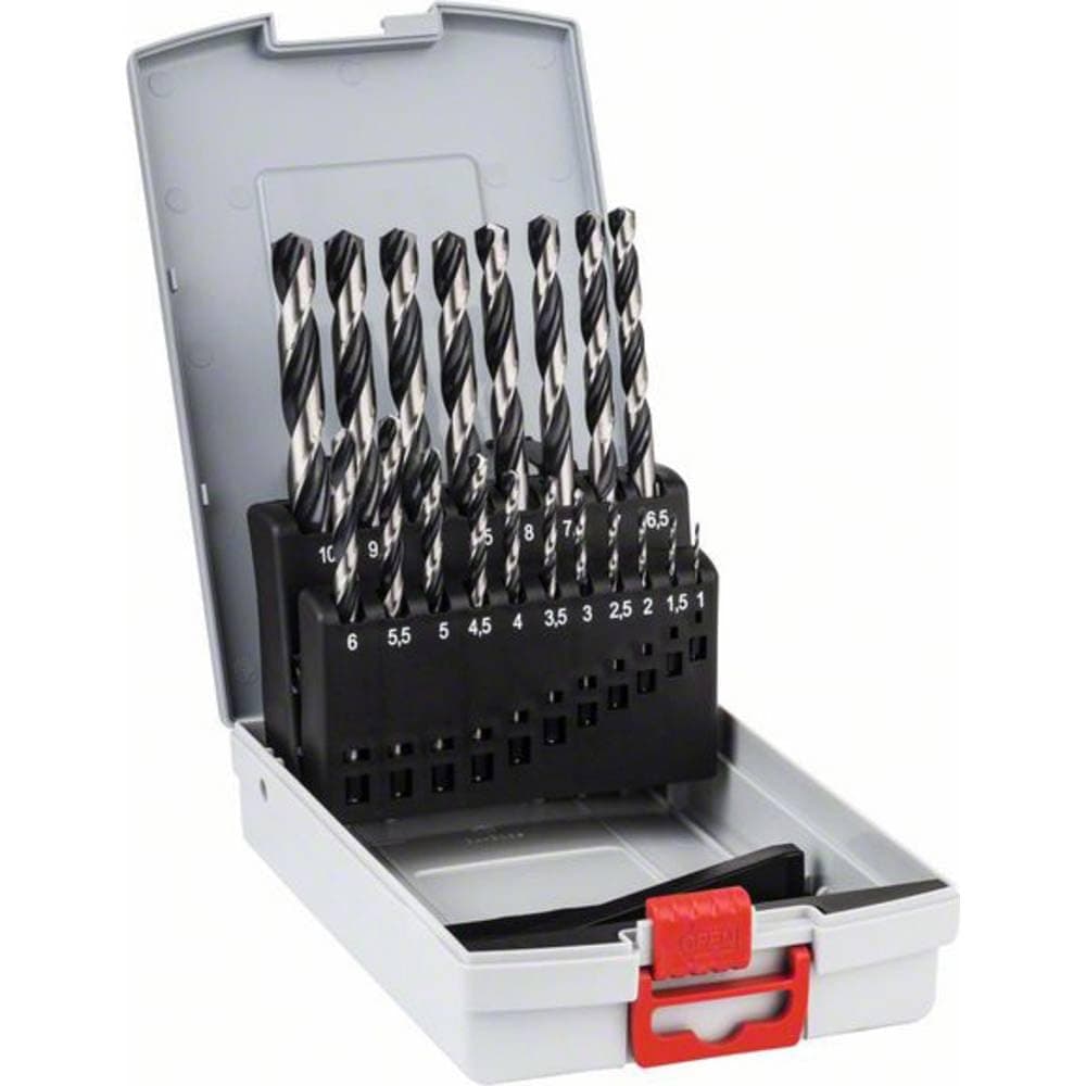 🔧🔩 Bosch Professional 19tlg. HSS Spiralbohrer PointTeQ Set - Spezielles Design für schnelles und präzises Bohren