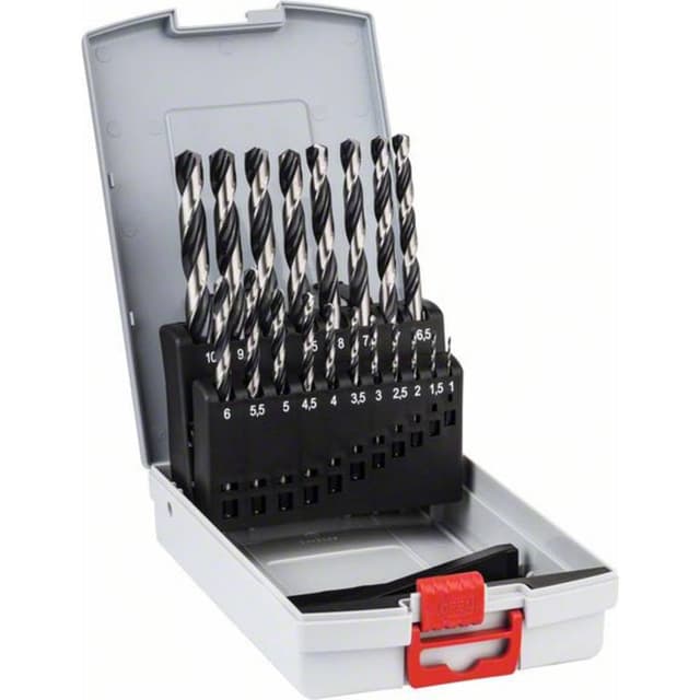 🔧🔩 Bosch Professional 19tlg. HSS Spiralbohrer PointTeQ Set - Spezielles Design für schnelles und präzises Bohren