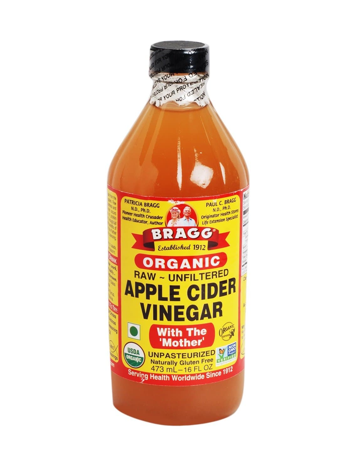 🍎🍏 Bragg Bio Apfelessig mit Essigmutter - 473 ml (1er Pack) 🍏🍎