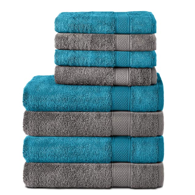 🌟 Komfortec 8er Handtuch Set aus 100% Baumwolle 🌊🛁