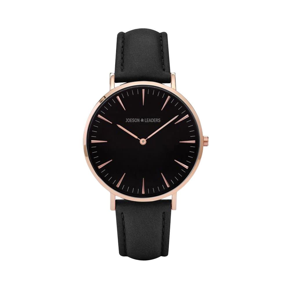 🌟 Super Deal: JOESON LEADERS Damen Uhr Schwarz Roségold ⌚️
