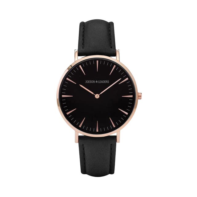 🌟 Super Deal: JOESON LEADERS Damen Uhr Schwarz Roségold ⌚️