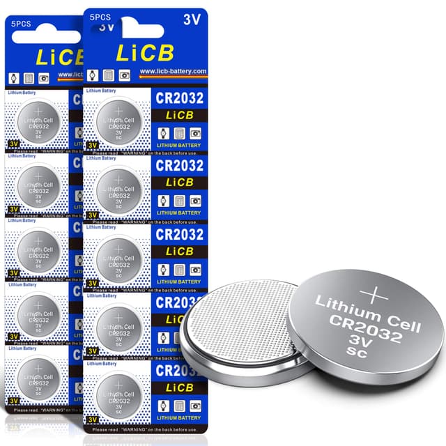 LiCB 10 Stück CR2032 3V Lithium Knopfzellen CR 2032 Batterien 🎉🔋