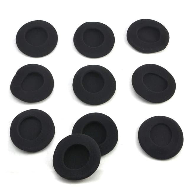 🎧 Simoutal 5 Paar Ersatz-Ohrhörerabdeckungen, 6cm Durchmesser Kopfhörer-Ersatzschaum (Schwarz) - Sonderangebot!
