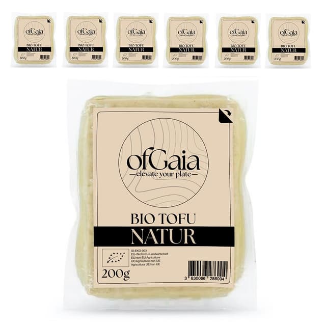 🌿 Tofu ofGaia Organischer Naturtofu - 6x200g Packung 🌿