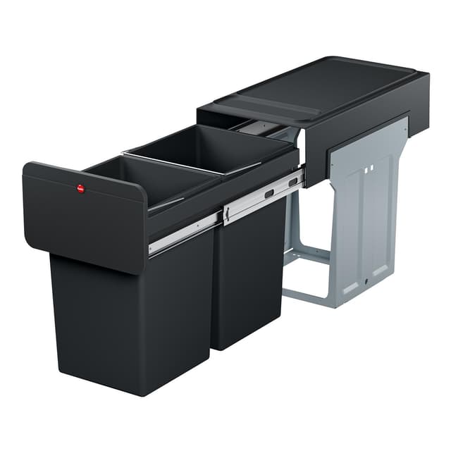 🗑️ Hailo EcoLine Design Duo L Einbau-Mülltrennungs-System 🗑️