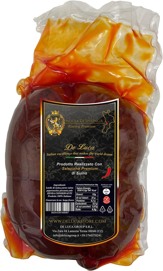 🇮🇹 Nduja Di Spilinga Premium Reserve vom schwarzen Schwein 100% italienisch De Luca