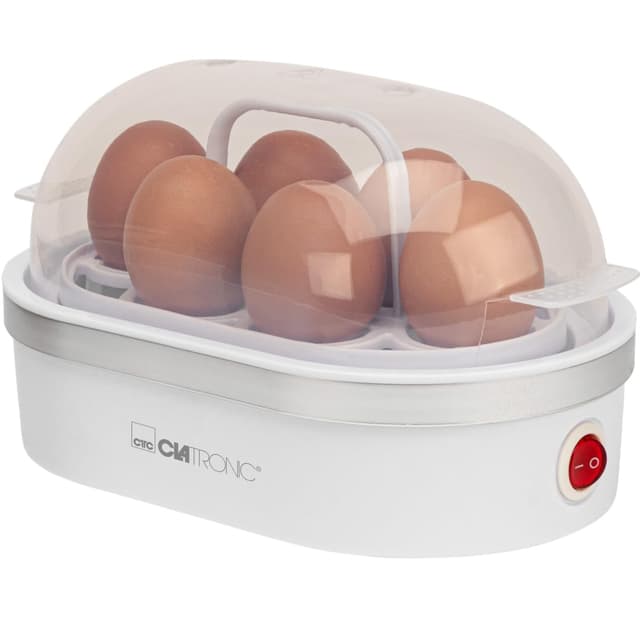 🍳🥚 Clatronic® Eierkocher 6 Eier | Egg Cooker | EK 3497 weiß