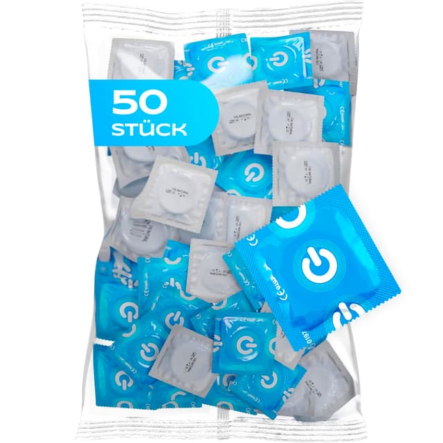 ON) Kondome Natural Feeling | 50 Stück Packung | Premium Kondome für Männer 🌟