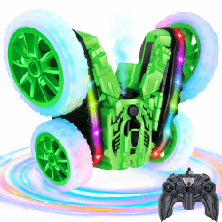 Ferngesteuertes Auto für Kinder mit Cool Lights und 360° Spin - Grün Angebot bei HelloDeals