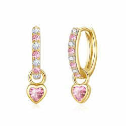 XOEMEL Herz Creolen Ohrringe Silber 925 für Damen 💖 Angebot bei HelloDeals