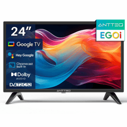 Antteq EGoi Smart TV 24 Zoll LED 61cm Fernseher HD Google TV Wi-Fi 📺🌟 Angebot bei HelloDeals