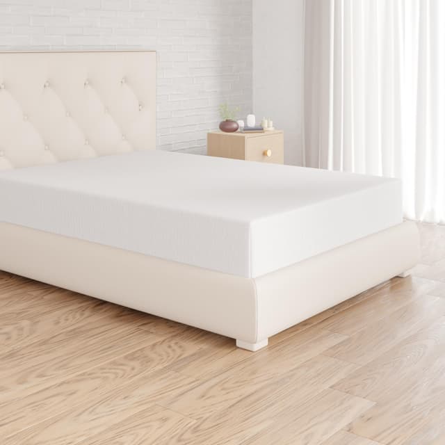 🛏️ Amazon Basics Spannbettlaken, 140 x 200 cm, 100% Baumwolle, Weiß - Angebot